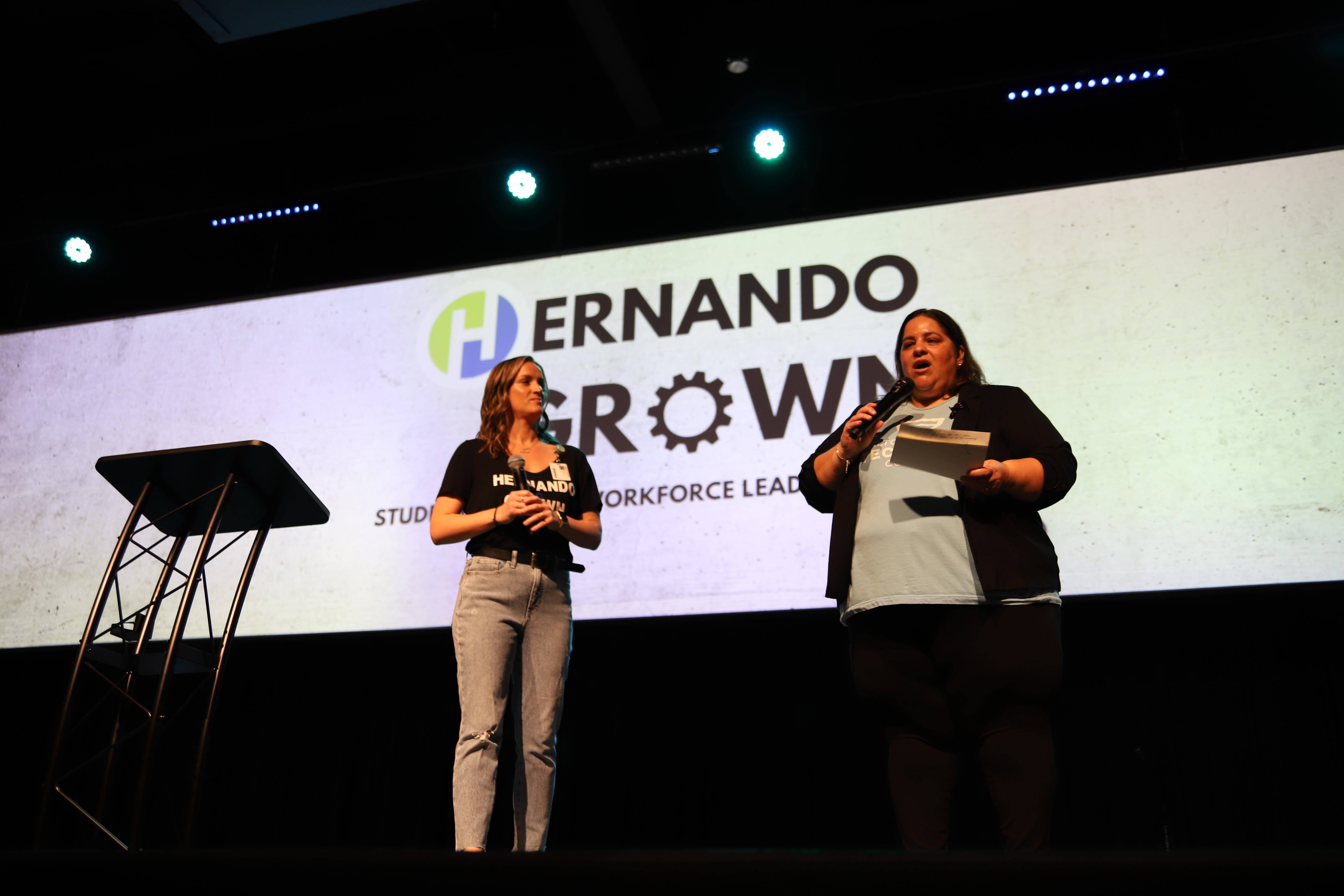 Speakers at Hernando Grown event
