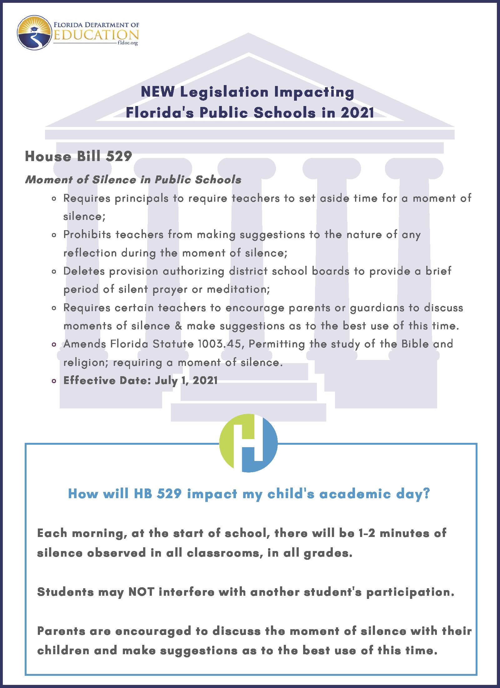New Legislation Impacting Florida's Public Schools