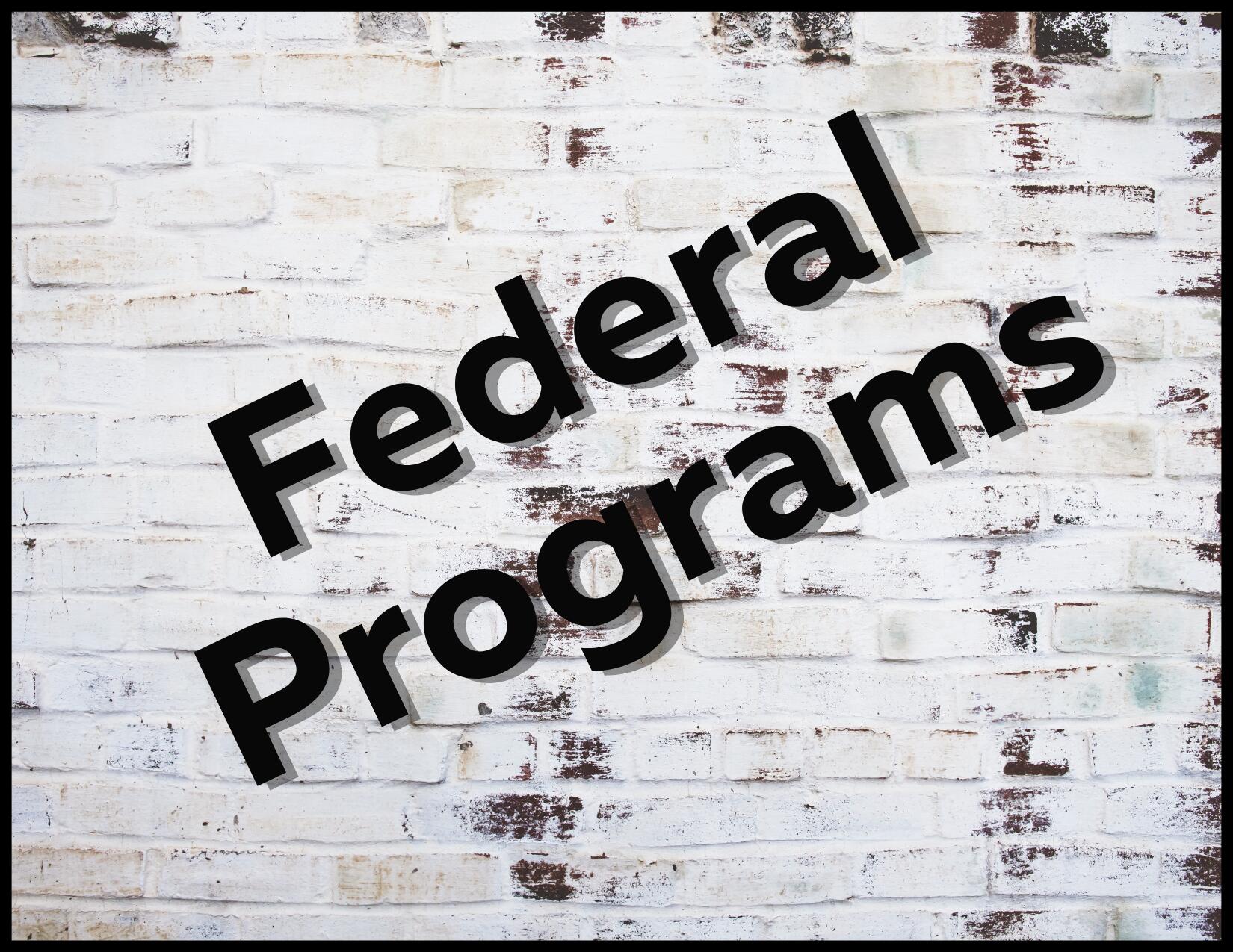 Federal Programs graphic