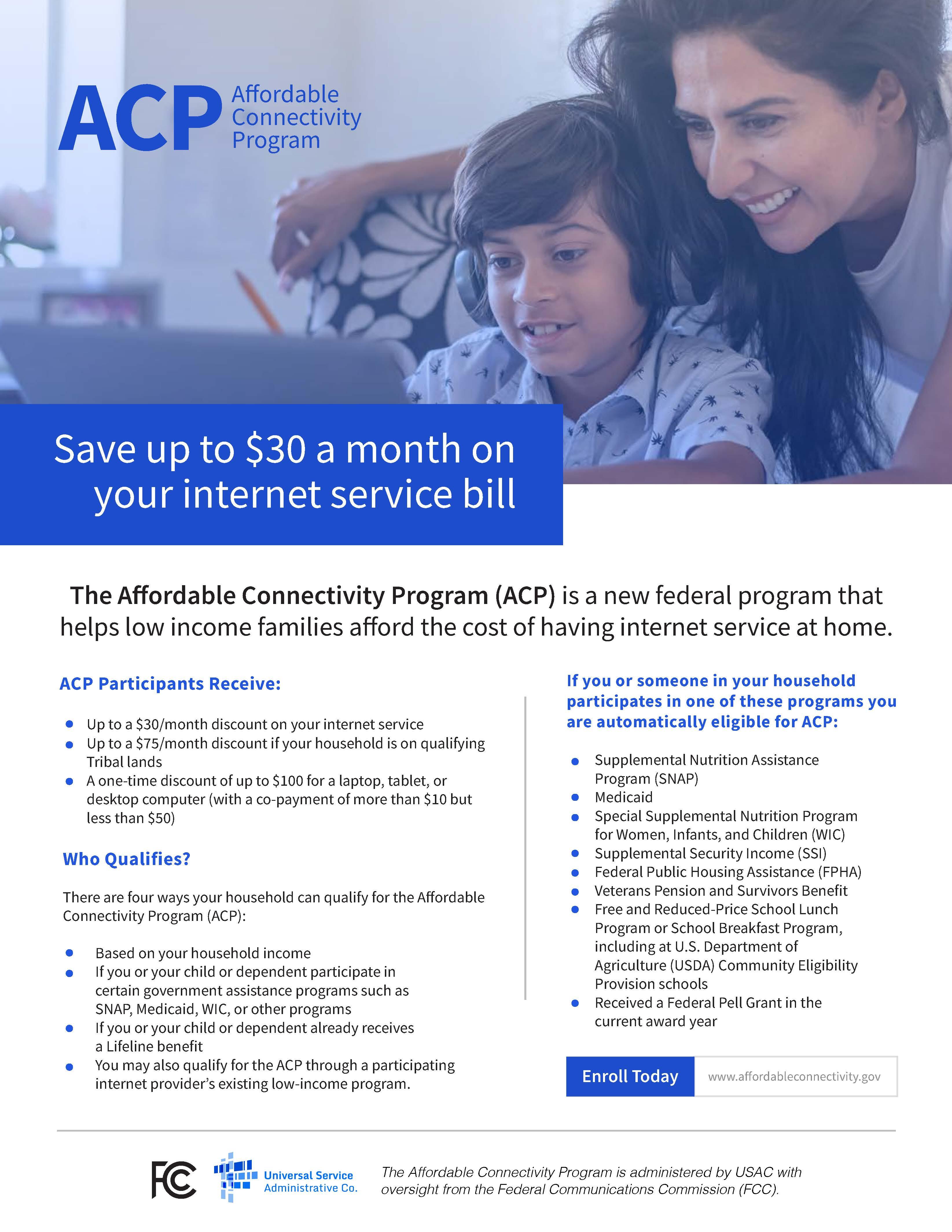 Affordable Connectivity Program flyer