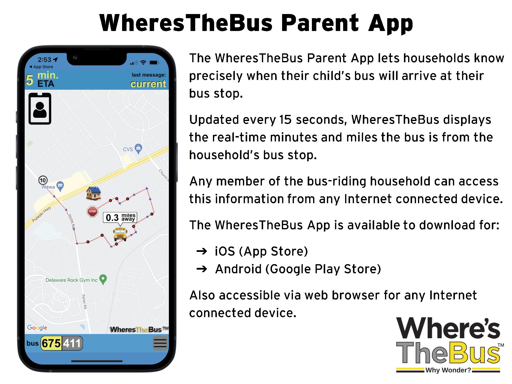 Where's the Bus App Parent Overview - Page 1
