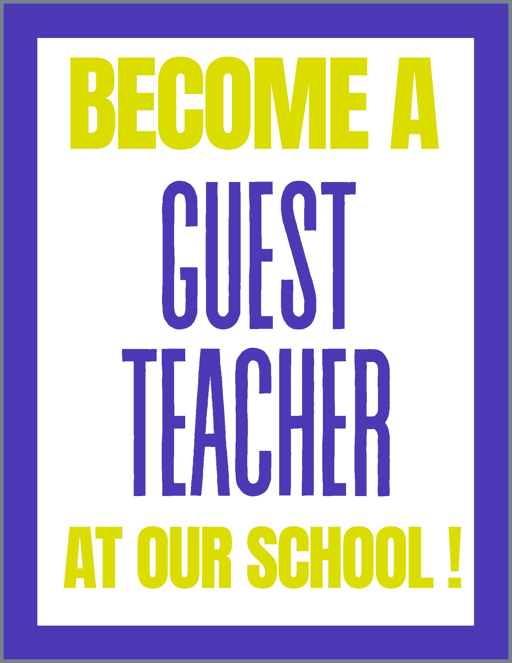 Become a Guest Teacher