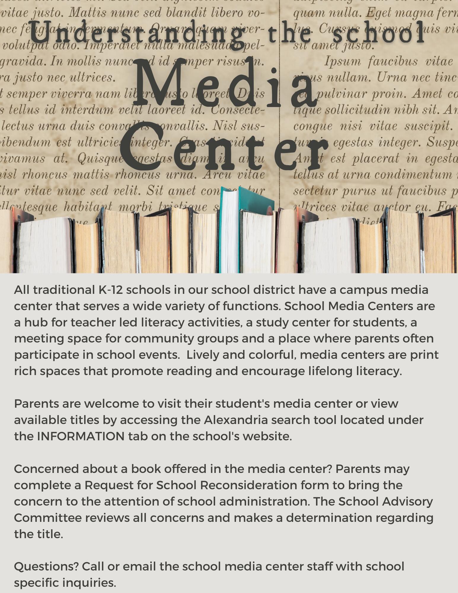 Understanding the School Media Center