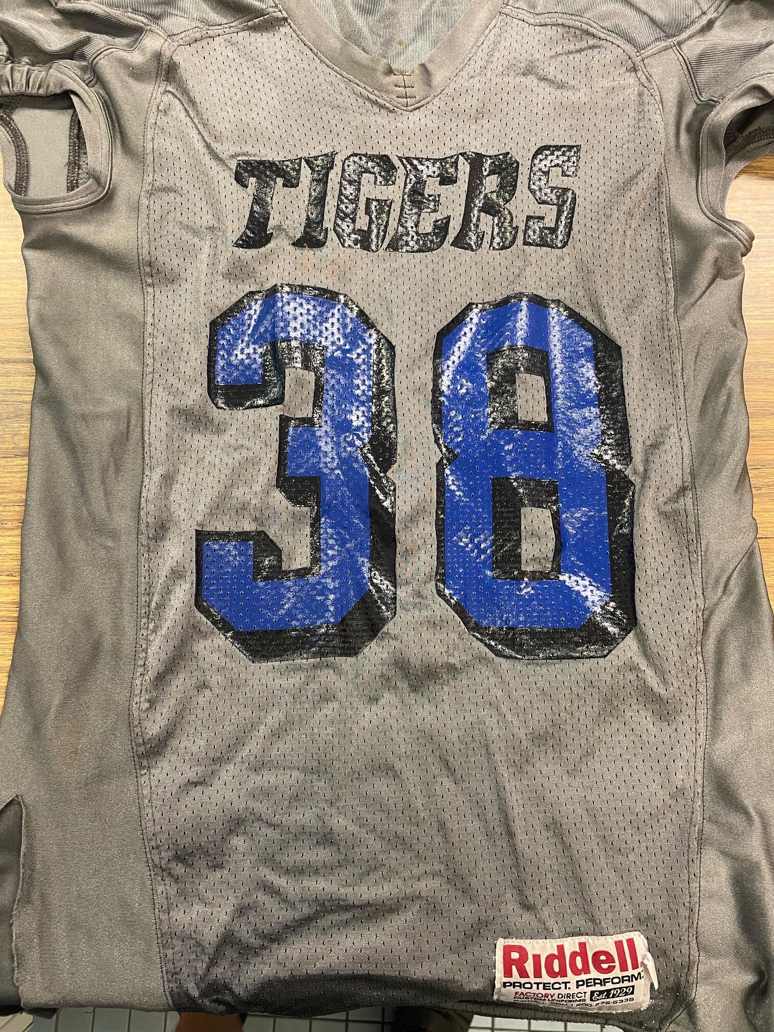 Old football jersey front