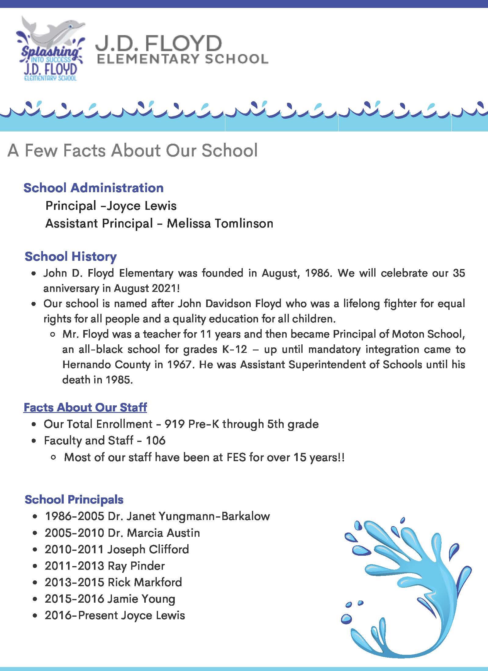 JD Floyd Elementary school information