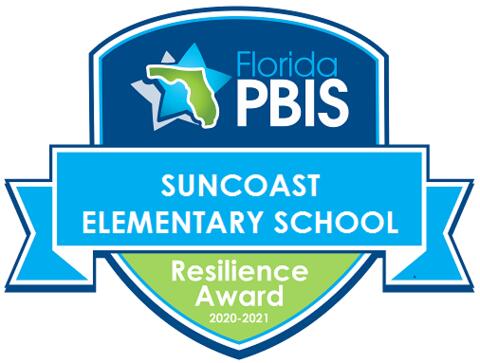 Florida PBIS Resilience Award 2020-2021 - Suncoast Elementary School
