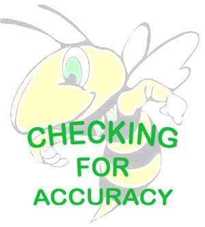Checking for accuracy