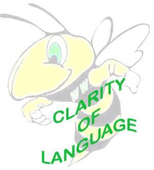 clarity of languagt