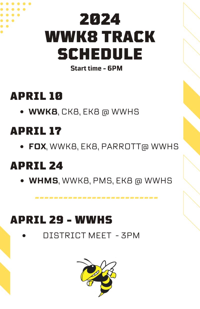 WWK8 2024 Track Schedule