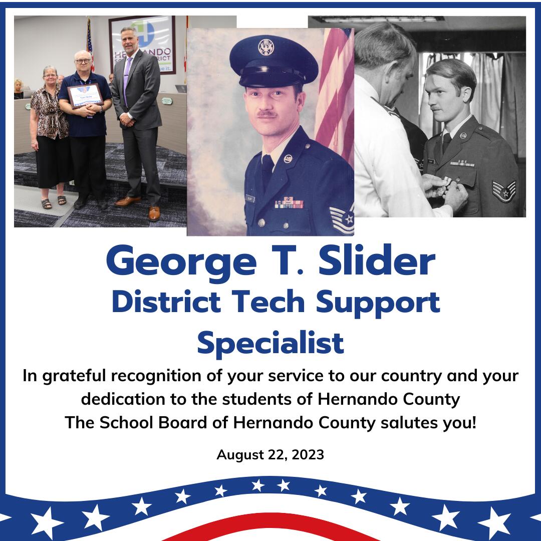 George T. Slider - Veteran Recognition