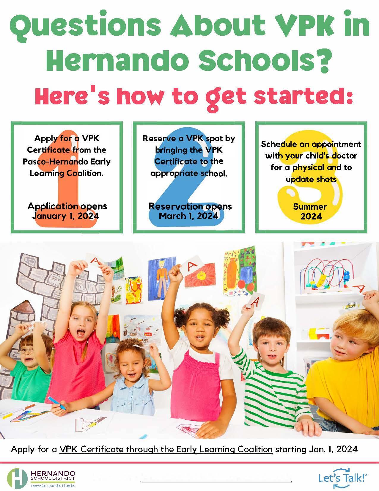 Questions about VPK flyer
