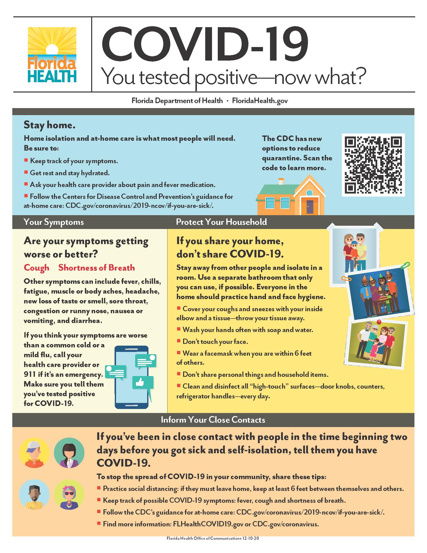 You tested positive - now what? flyer